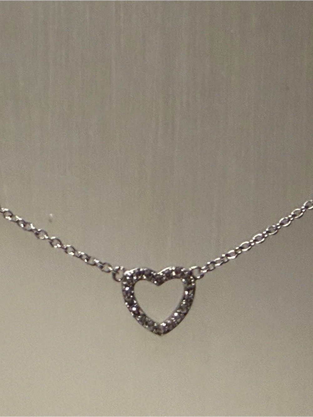 Silver Heart Pendant Necklace - Dainty Silver Heart Necklace